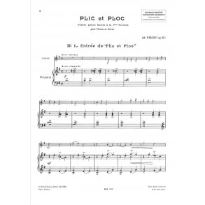 Plic Et Ploc N 1 (Entree-Pieces Faciles 1 Pos)